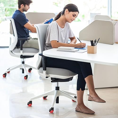 Miniatura 6 de Ruedas de repuesto para silla de oficina, ruedas de goma de 2 pulgadas para alfombras de piso de madera, juego de 5, ruedas resistentes para sillas