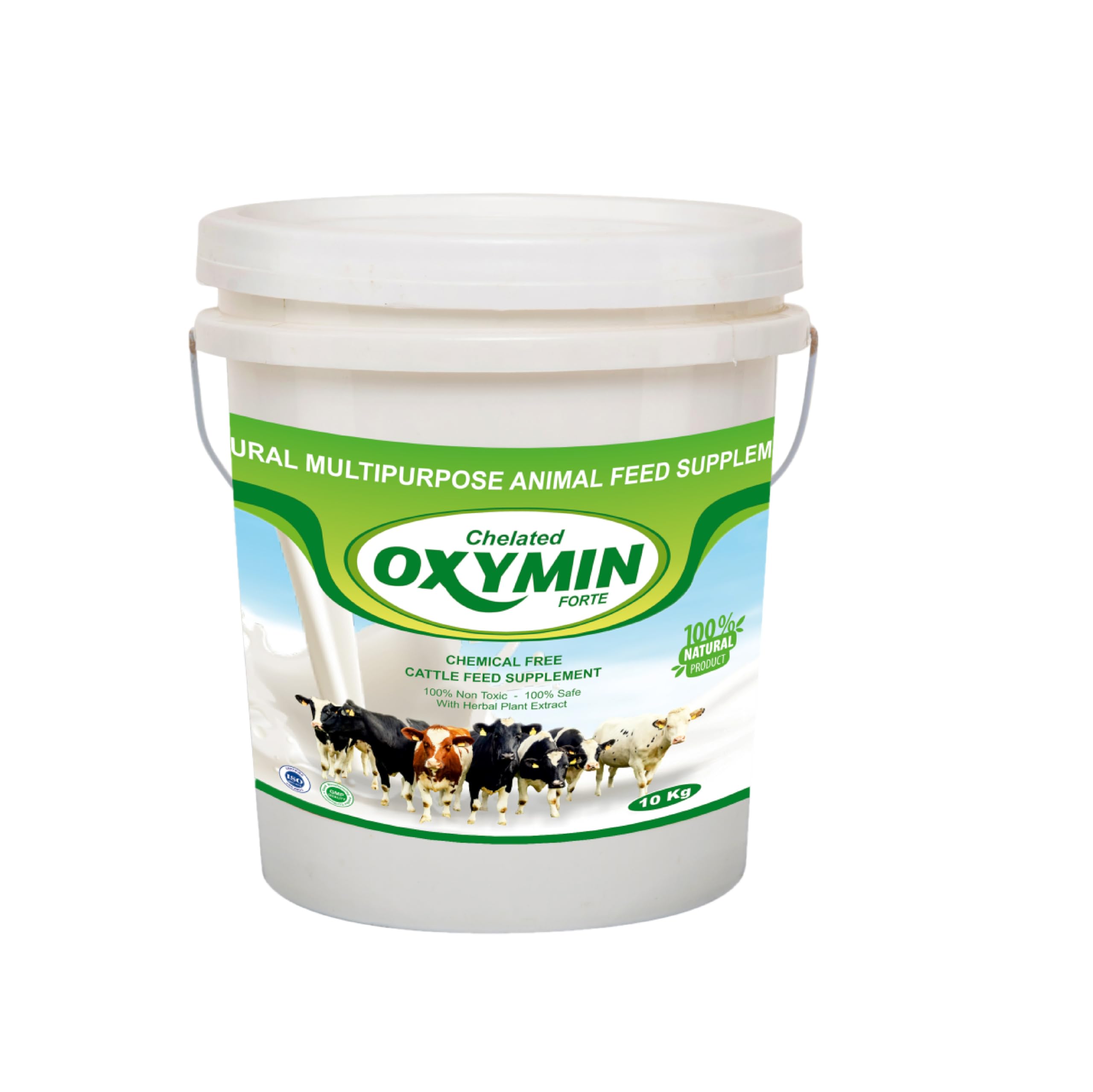 Oxynext Oxymin Chelated Mineral Mixture for Cow, Buffalo, Goat, Pig, Sheep, Poultry & Livestock | Boosts Milk Production, Growth & Immunity | Vitamins, Minerals & Herbal Supplement (Bucket, 10kg)