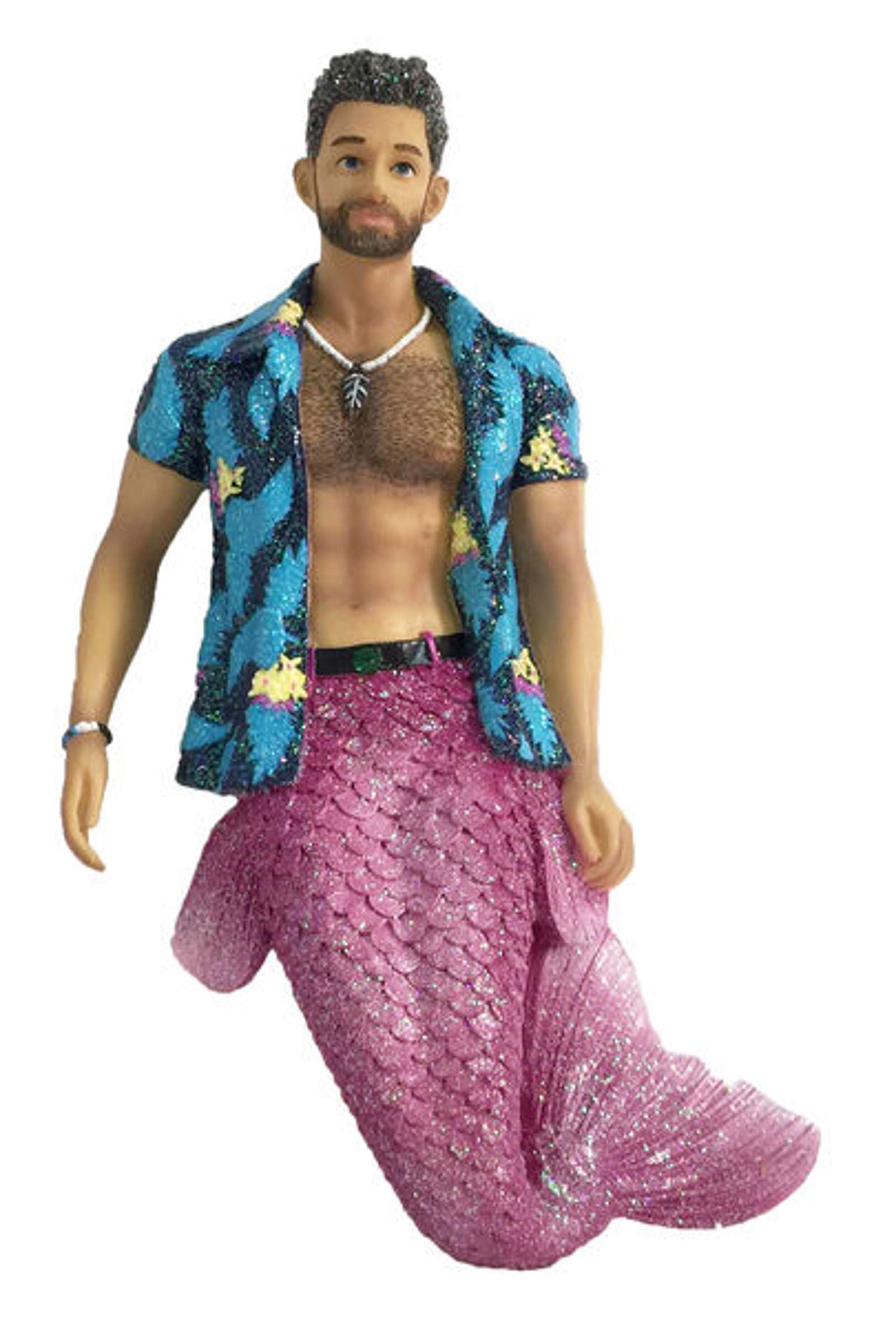 December Diamonds Multicolor Beach Bim Bo Merman Christmas Tree Ornament 5555154