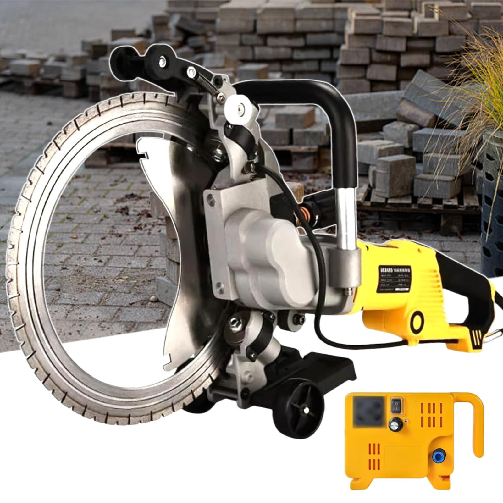 Sierra Circular Para Hormigón, Máquina Portátil De Corte De Paredes De Hormigón De 8000 W, Ranuradora Eléctrica De Pared De 2200 rpm, Disco De Diamante, Para Hormigón, Piedra, Granito 29cm