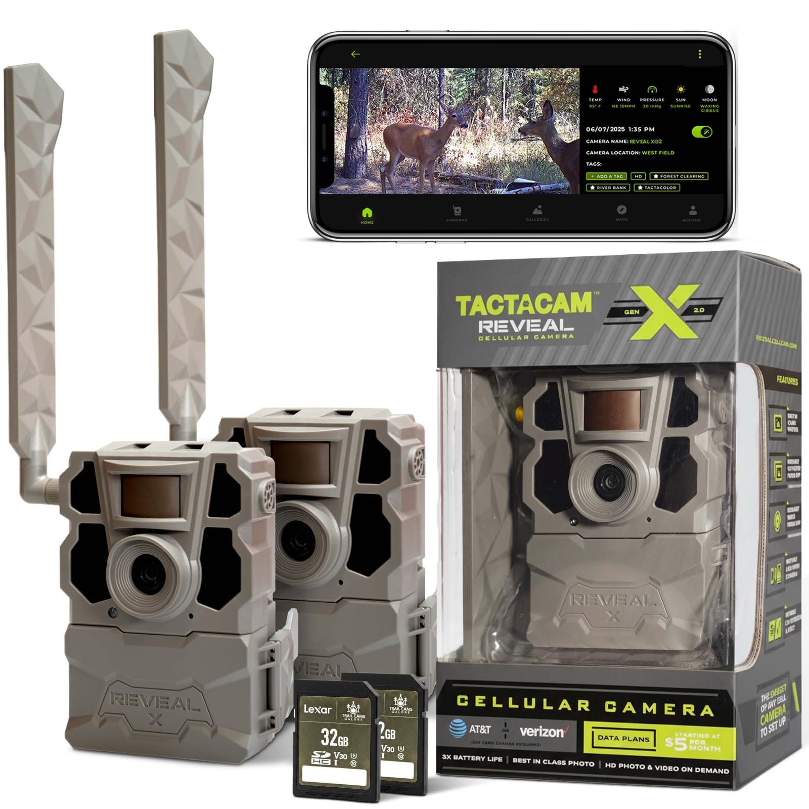 Snapklik.com : TACTACAM Reveal X Gen 2.0 LTE Cellular Trail Camera