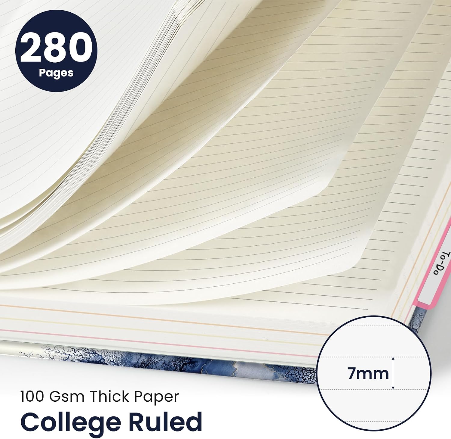 Taja Large Spiral Notebooks for Work 5 Subject with Removable Dividers image 2