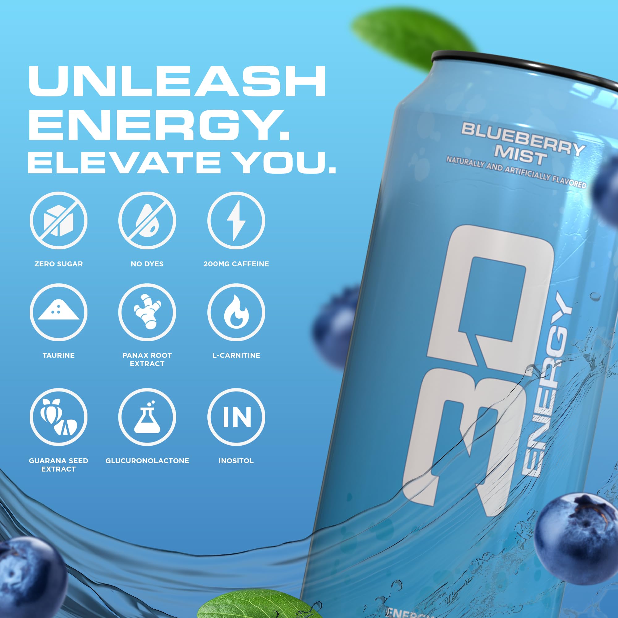 Amazon.com : 3D Energy Drink – Sugar Free, 200mg Caffeine, Pre