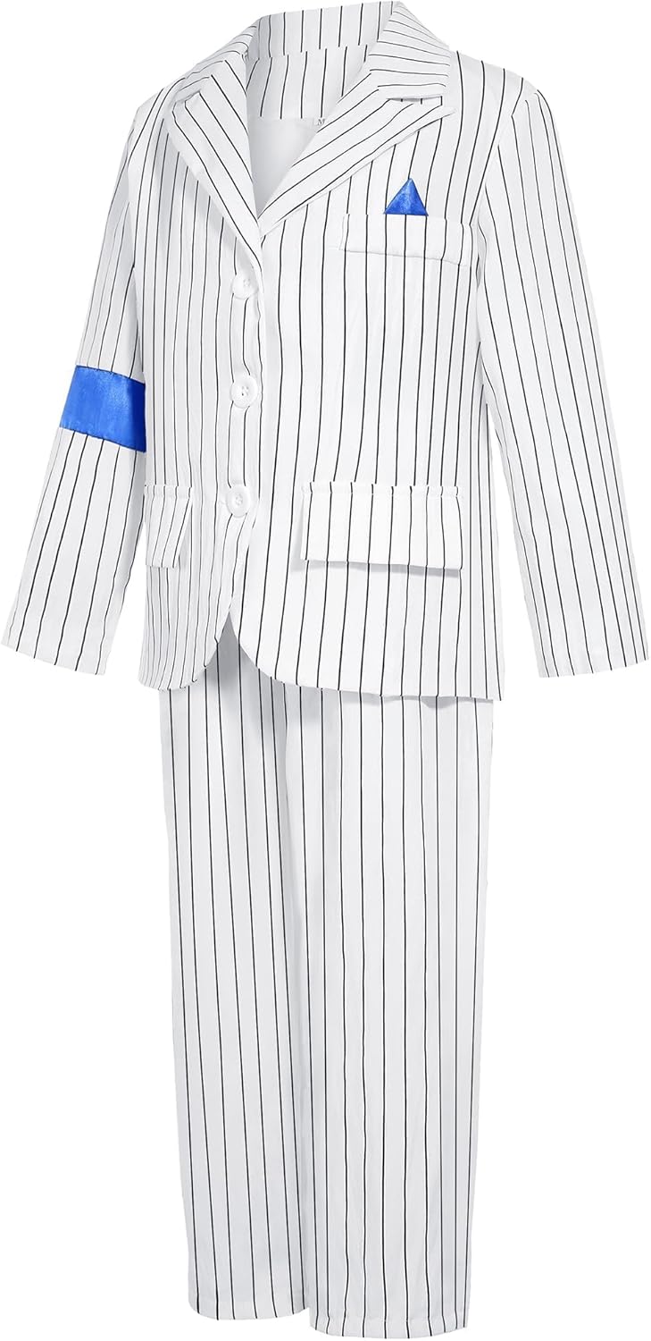 Kids Dance Star Costume Boys 80s 90s Pop Star Stage Outfits Halloween Party Dress Up - Image 4