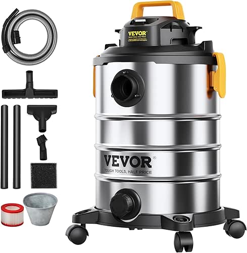 VEVOR Stainless Steel Shop Vac Wet and Dry Vacuum Cleaner