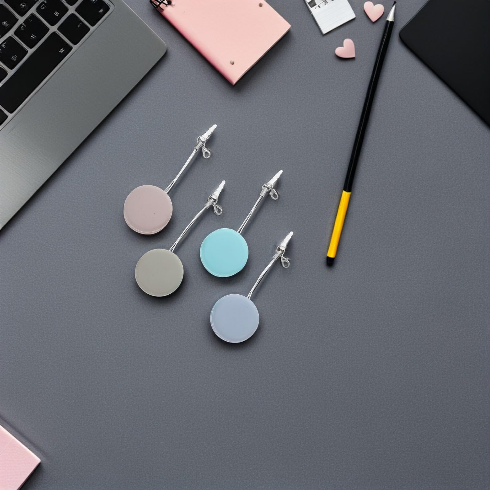 Panno per Pulizia Schermi Cellulari e Lenti Occhiali Macaron 20 Pezzi, Set Portatile Portachiavi, Microfibra Delicata per Monitor Computer e Fotocamere, per Ufficio e