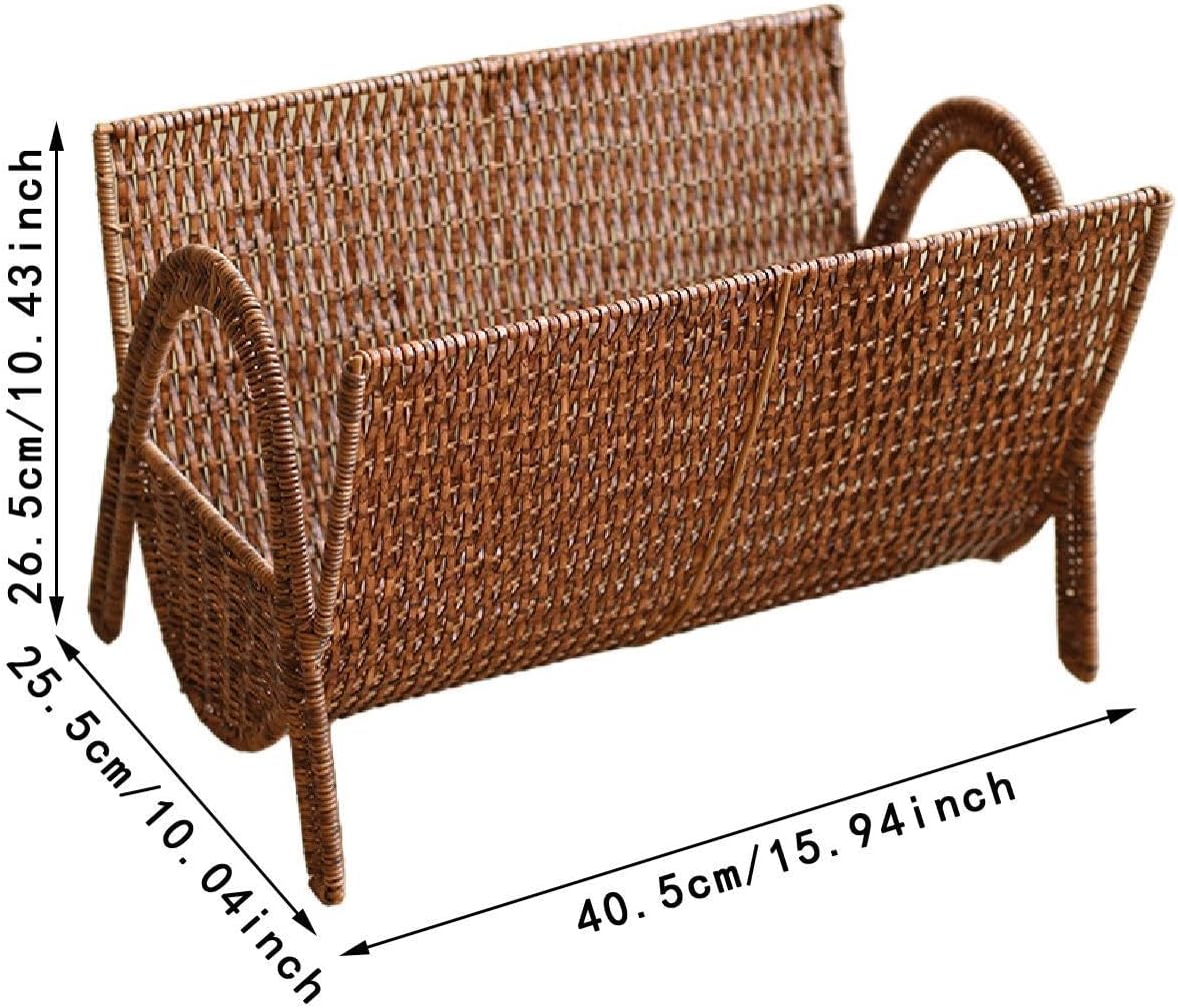 Woven Rattan Imitation Magazine Rack