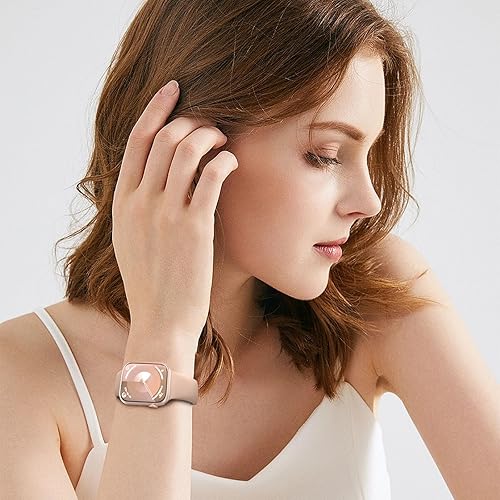 Miniatura 6 de Distore - Correas compatibles con Apple Watch de 38, 40, 41, 42, 44, 45 y 49mm, correa deportiva de silicona suave para iWatch Series Ultra, 8, 7,