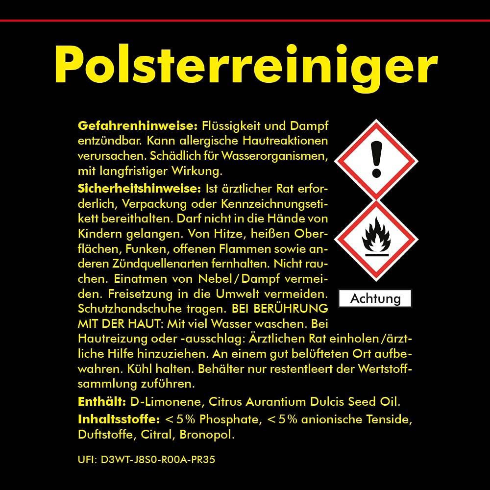 ABACUS Tornador® Black Z-020RS & Rotador® Adaptor inklusive Polsterreiniger & Textilreiniger 5L & Kunststoffreiniger & Lederreiniger 5L - gebrauchsfertiges Universalreinigungsset (7427.2)