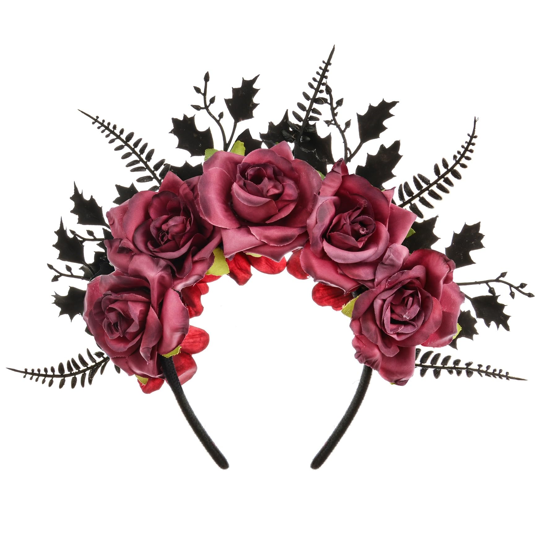 Mexican Flower Crown Halloween Floral Headband Rose Flower Tiara