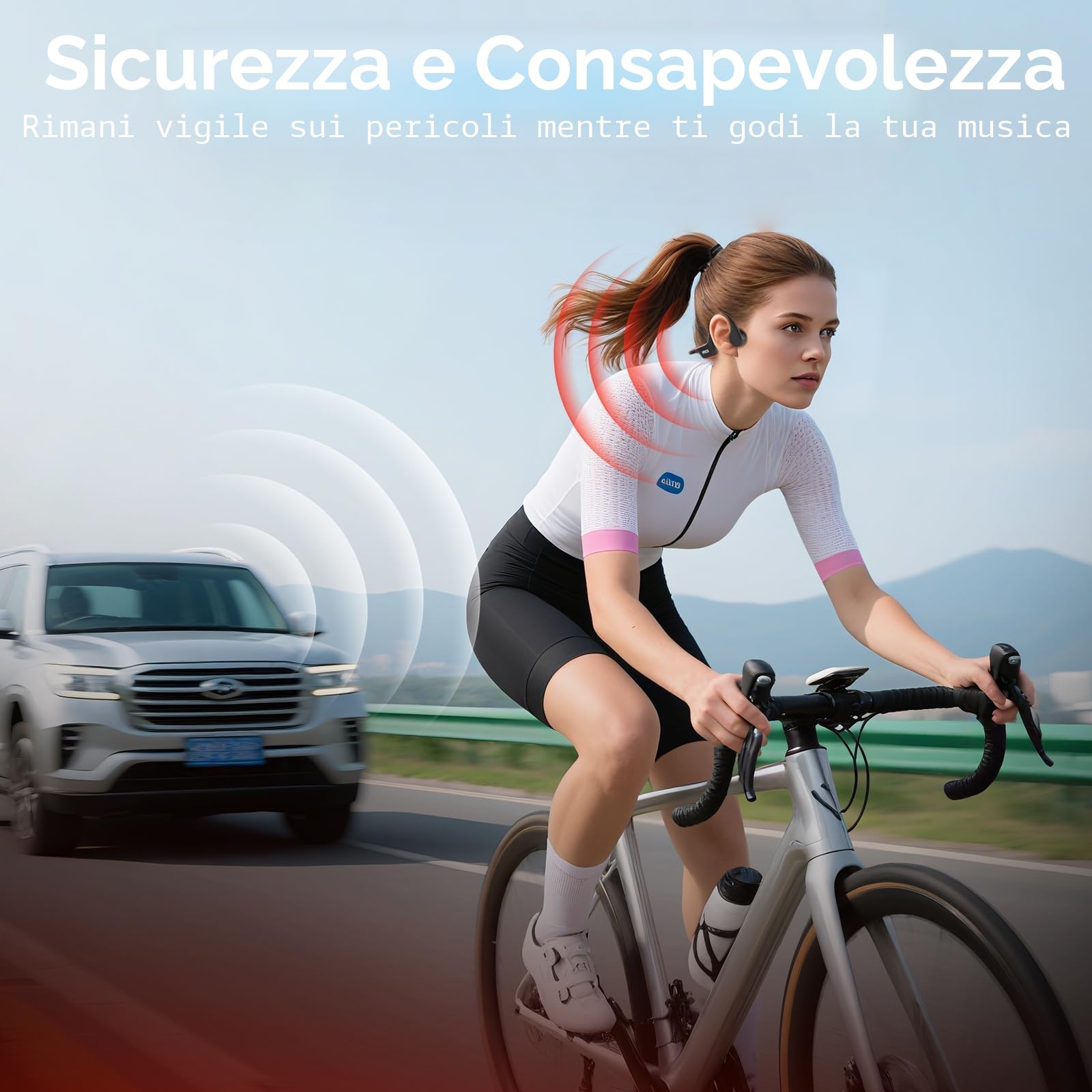 IFECCO Cuffie Conduzione Ossea Nuoto, IP68 Impermeabili Auricolari Piscina Nuoto Bluetooth 6.0, Cuffie Subacquee con Lettore MP3 da 8G, Wireless Auricolari per Nuoto, Corsa, Surf, Ciclismo