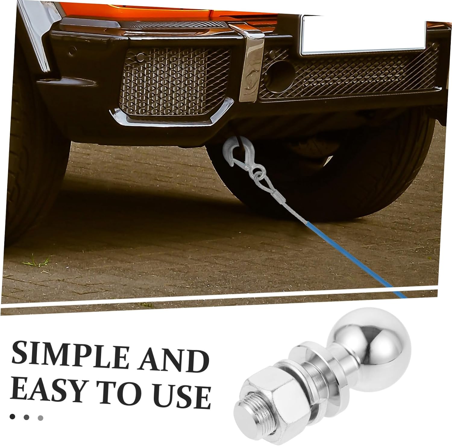 Yacht Trailer Hitch Ball Connector Capacity Durable Tow Ball for Utility Trailers and Design