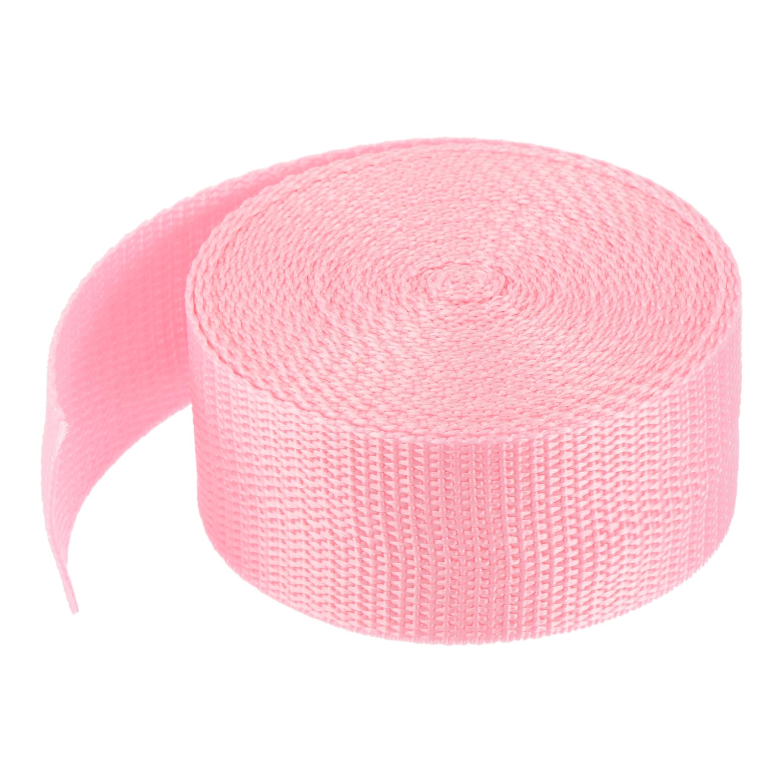MECCANIXITY Lightweight Polypropylene Webbing Strap 1 1/2" 5 Yard Backpack Strapping Band Light Pink for Outdoor Luggage Cargo Straps
