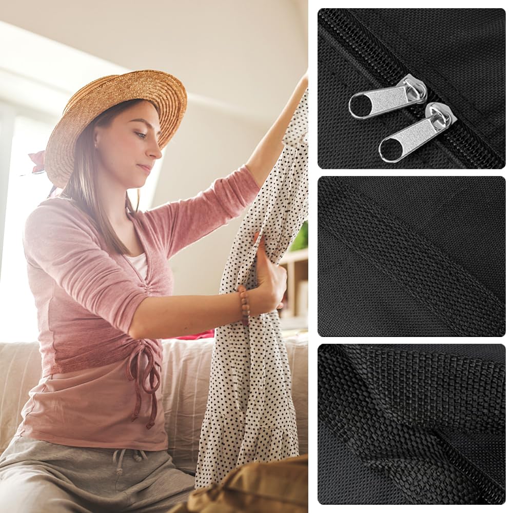Grand Sac De Rangement Oxford XXL 100x60x30cm Noir - Déménagement Et Voyage