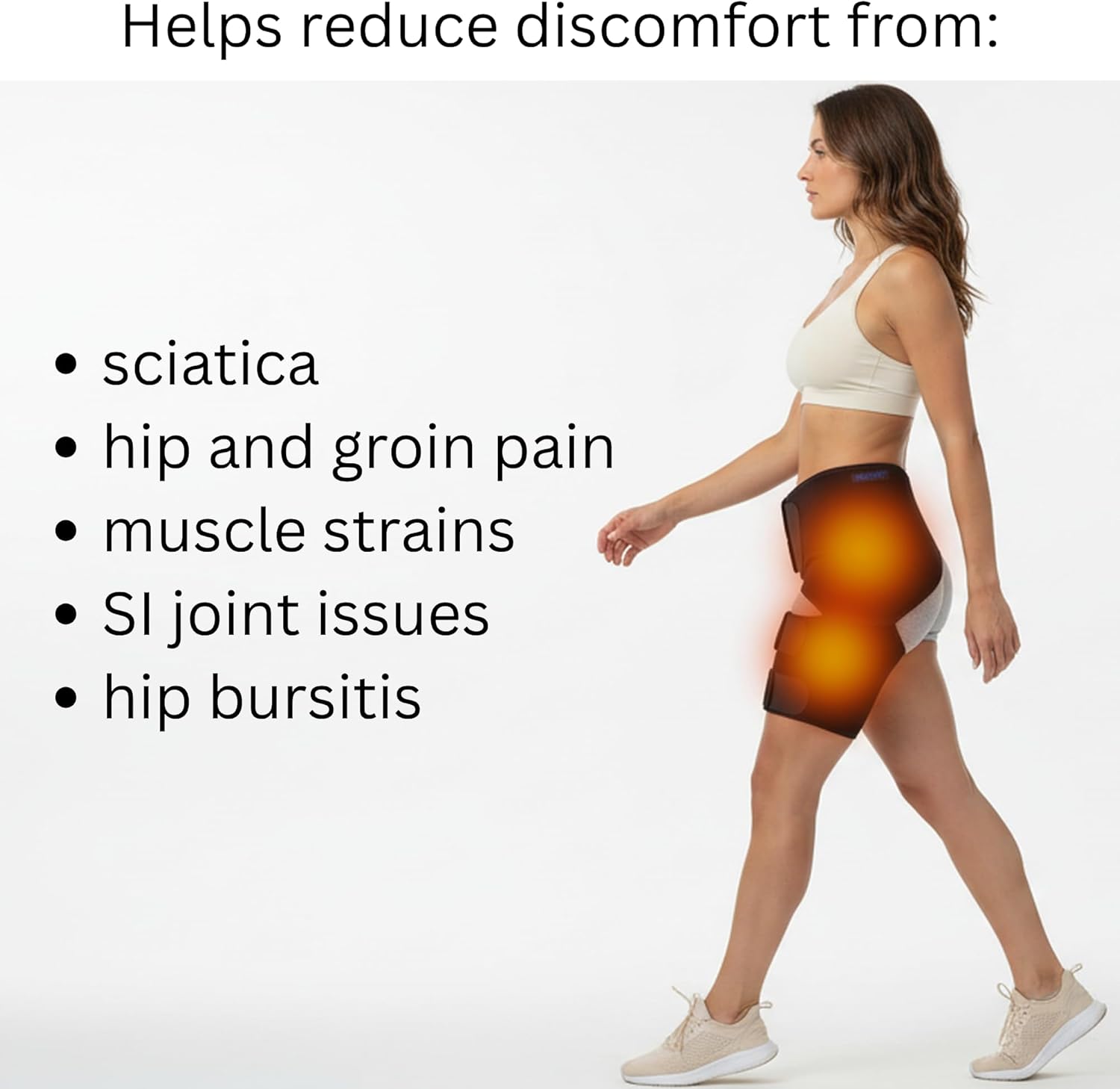 Hip Brace for Women, Men - Sciatica Brace - Groin Pull Compression Wrap - Sciatica Pain Relief Devices, Hip Brace for Sciatica Pain Relief Brace, Sciatic Relief Devices, Sciatic Nerve Pain Relief, Thigh Compression Sleeve, SI Belt, Hamstring Compression Sleeve, SI Joint Belt for Women, Bursitis Hip Pain Relief Devices