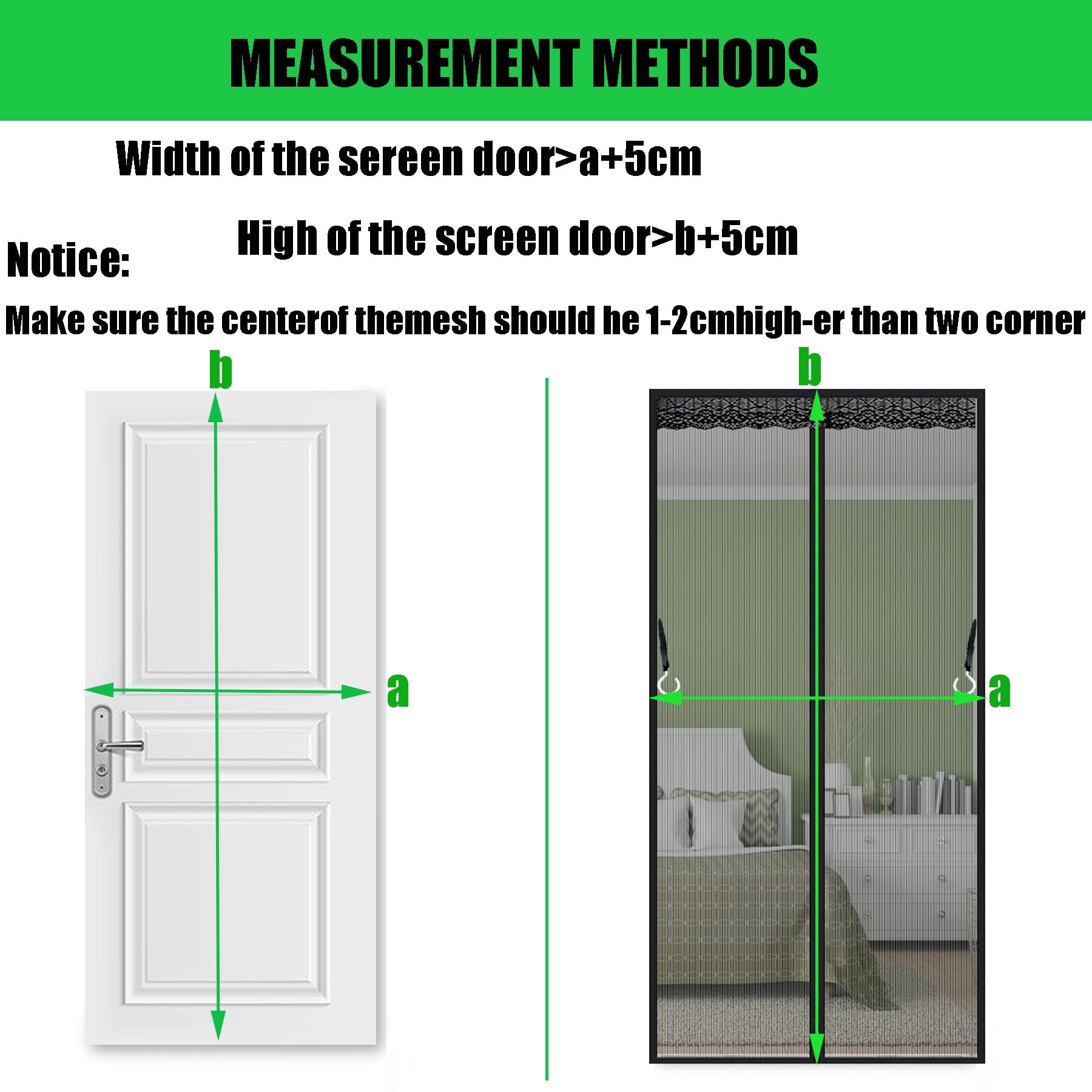 Zanzariera Magnetica Finestra 215x190cm Zanzariera Magnetica,Zanzariera Porta Finestra Rete di Ottima qualità,Super Silenzioso,Rete,Aria Fresca in & Keep Bugs out - Nero