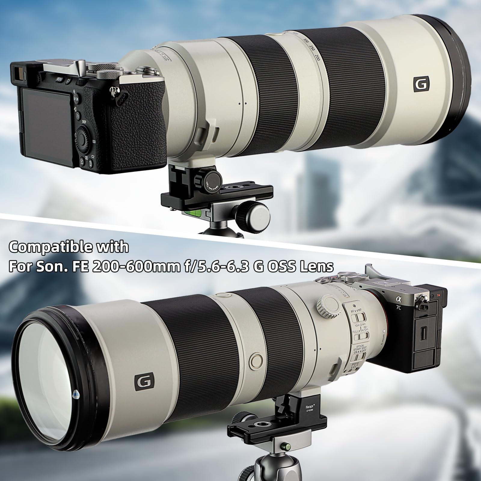 Haoge LF-E260 Pied de rechange pour Sony FE 200-600 mm F5.6-6.3 G OSS SEL200600G