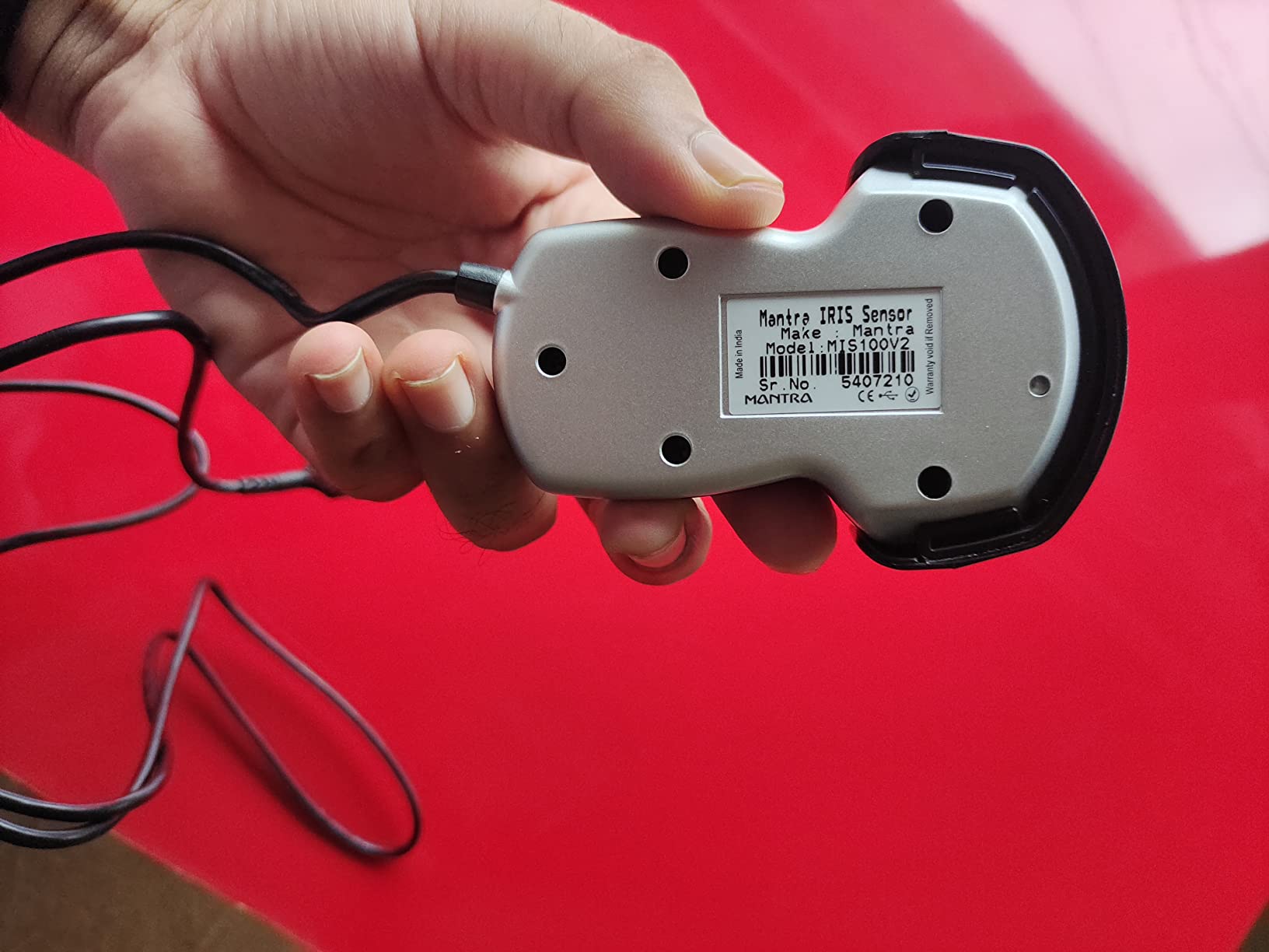 Mantra MIS100V2 Single IRIS Scanner Corded Portable Scanner with RD ...