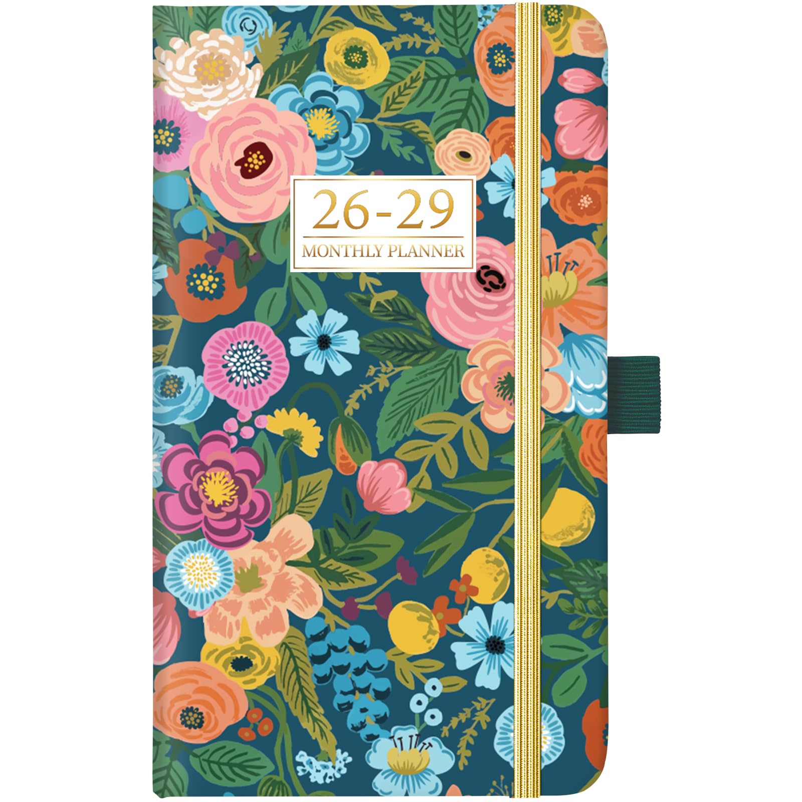 Pocket Calendar 2026-2029 - 3 Year Monthly Planner 2026-2029, Jul. 2026 - Jun. 2029, 6.3" x 3.7", Pocket Planners 2026-2029 with Elastic Closure