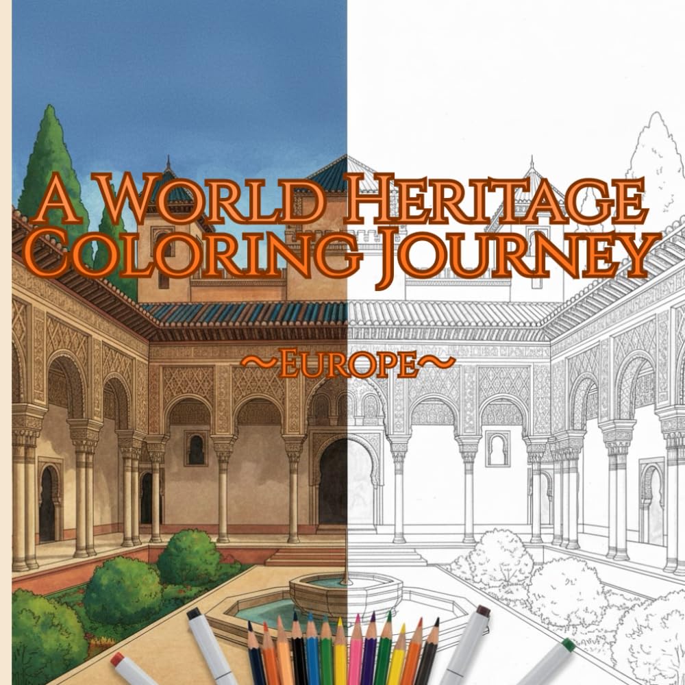 A world heritage coloring journey: Europe