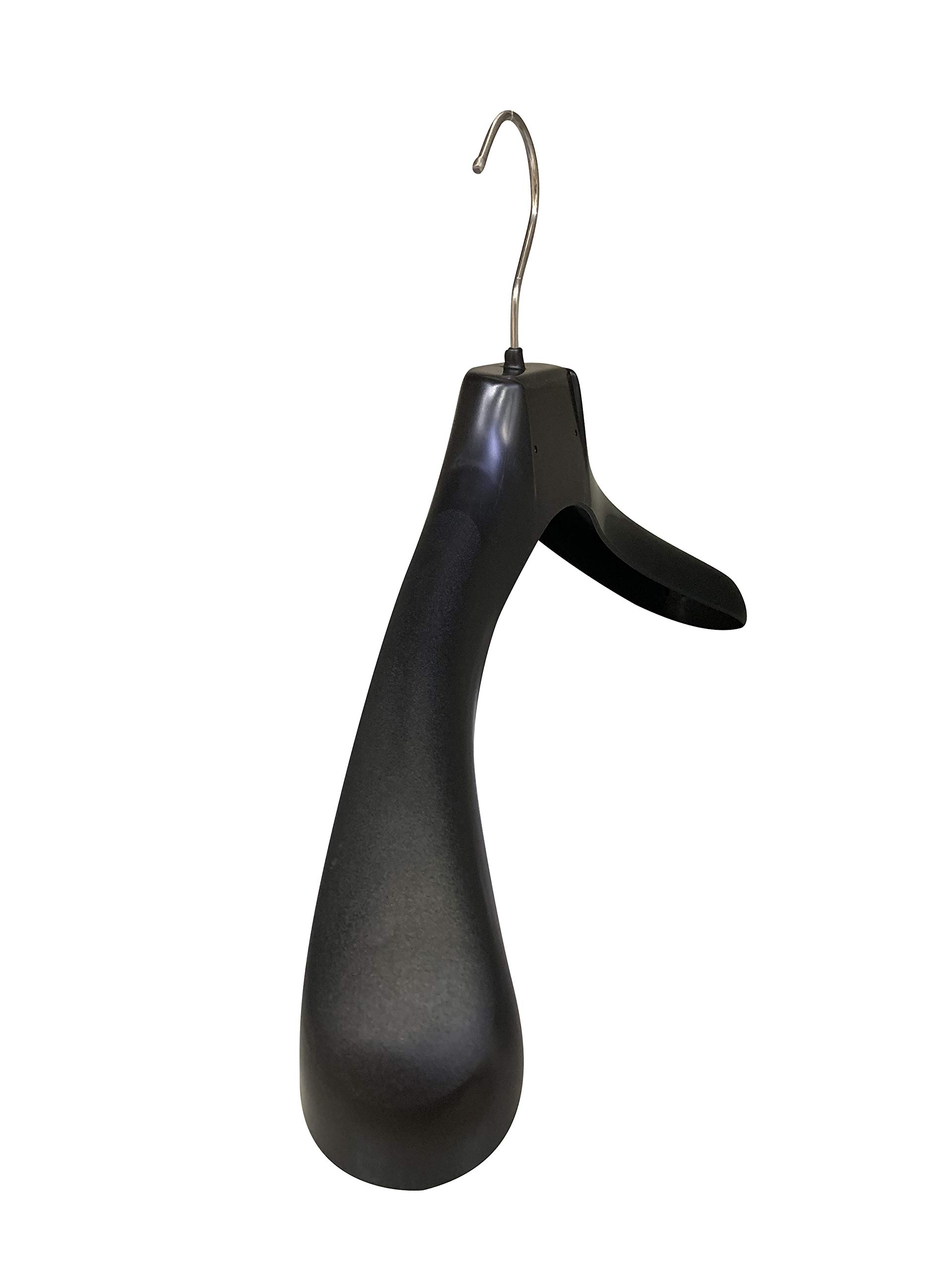 Kiroplast 12 Perchas de Plástico Antideslizante para Abrigos, Perchas Ropa Chaquetas Abrigos Extra Grandes para Hombre y Mujer (45cm)