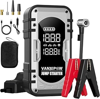 VANXIPOW 4500A Portable Jump Starter & 150 PSI Air Compressor Combo