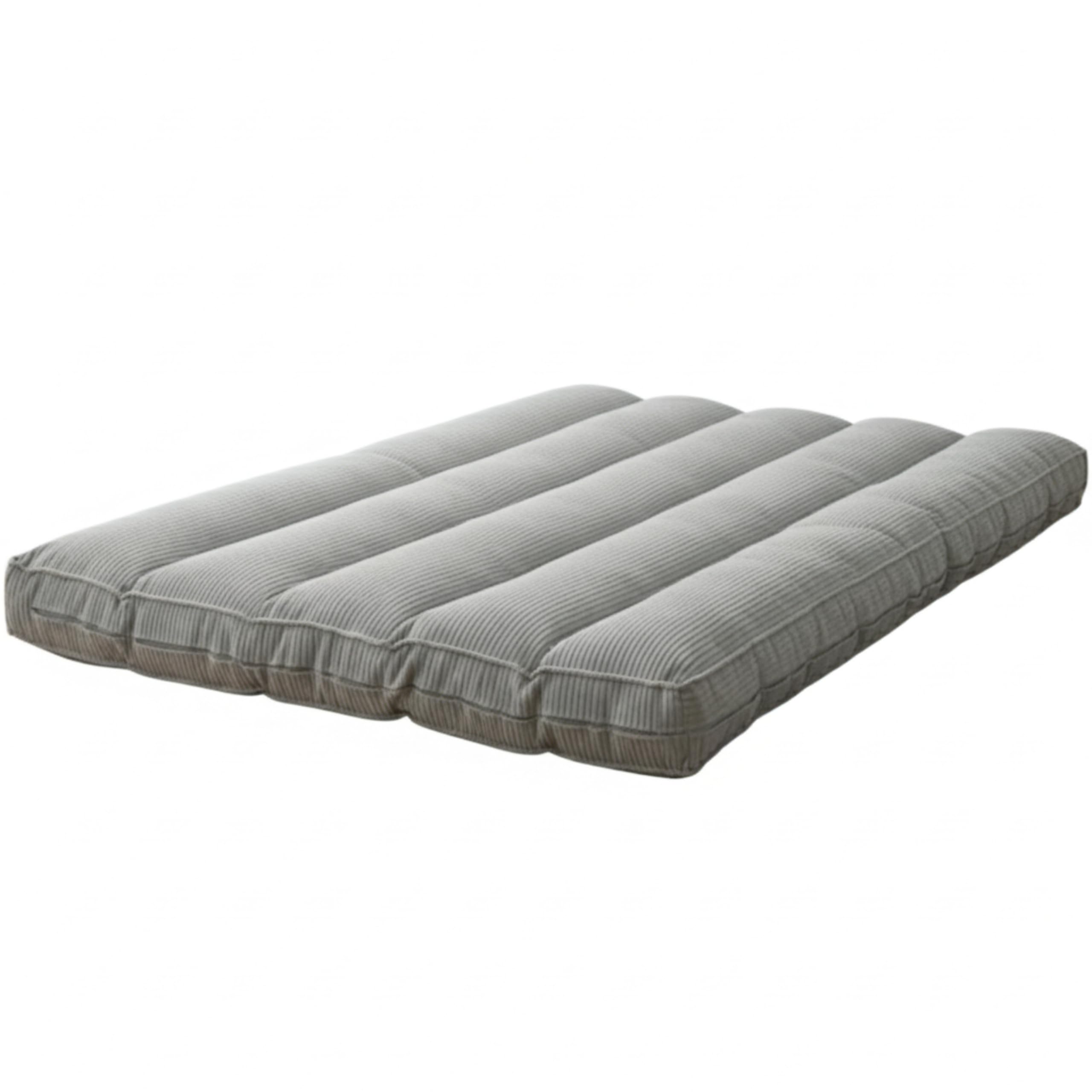 Futon Bananair 1 Place Épais - Housse Lavable, Fabriqué En France - Matelas D'Appoint, Chauffeuse, Matelas De Sol - 90x190 Cm Gris Clair
