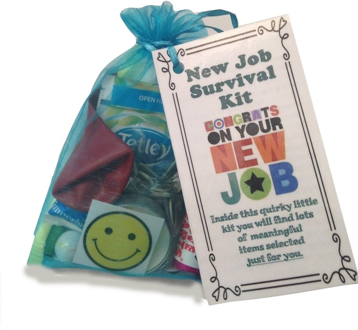 New Job Novelty Survival Kit. Keepsake Gift