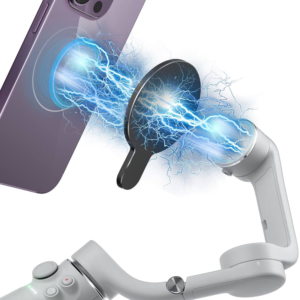 【美品】DJI Osmo Mobile 6 専用ケース＋MagSafeマウント Magnetic Phone Mount for DJI Osmo Mobile OM 7/7P/6/ 5/OM4 SE