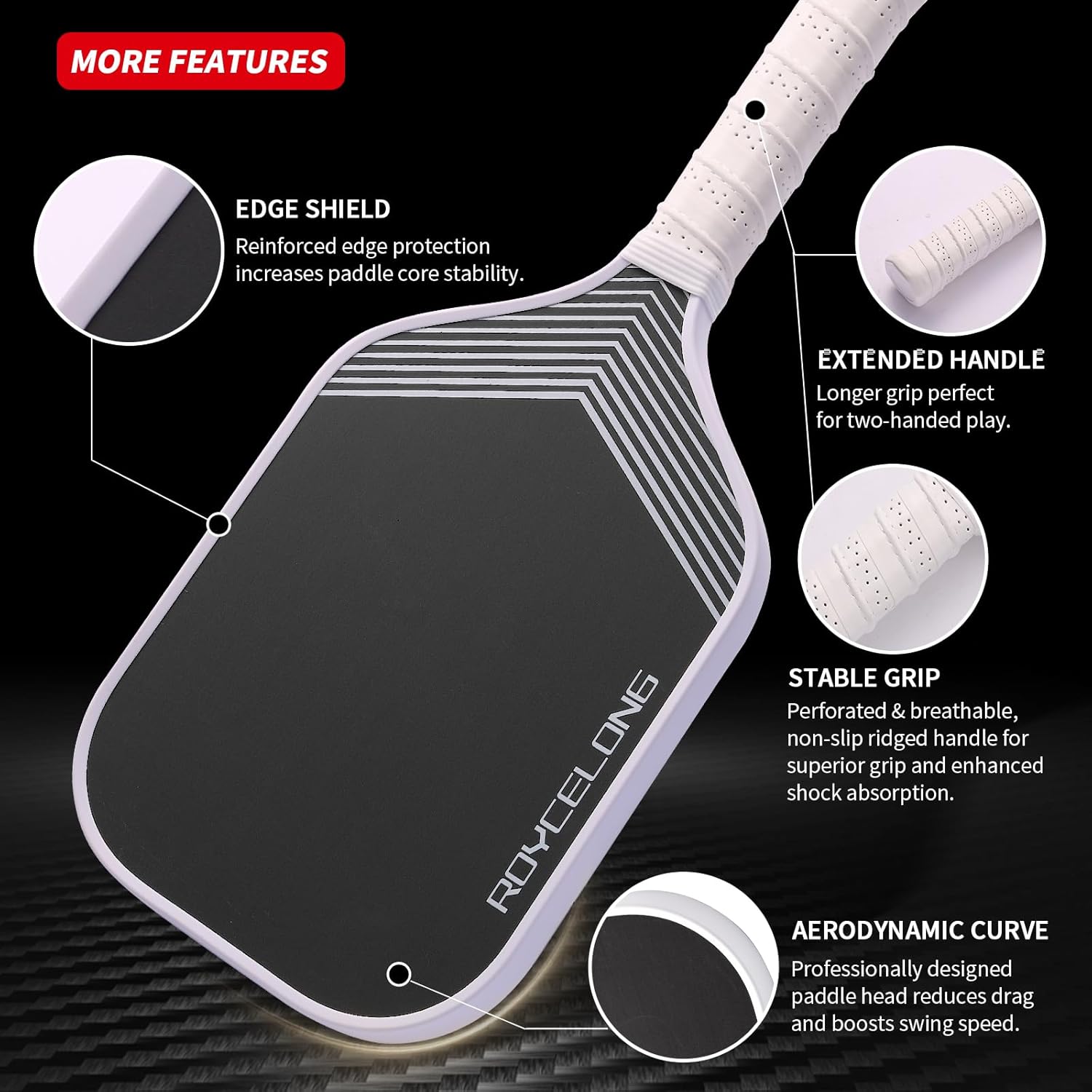 Pickleball Paddles Pickleball Rackets T700 Carbon Fiber Frosted Textured Surface 16mm Core for Beginners to Advanced Players Portable Bag USAPA Compliant Pickle Ball Paddle