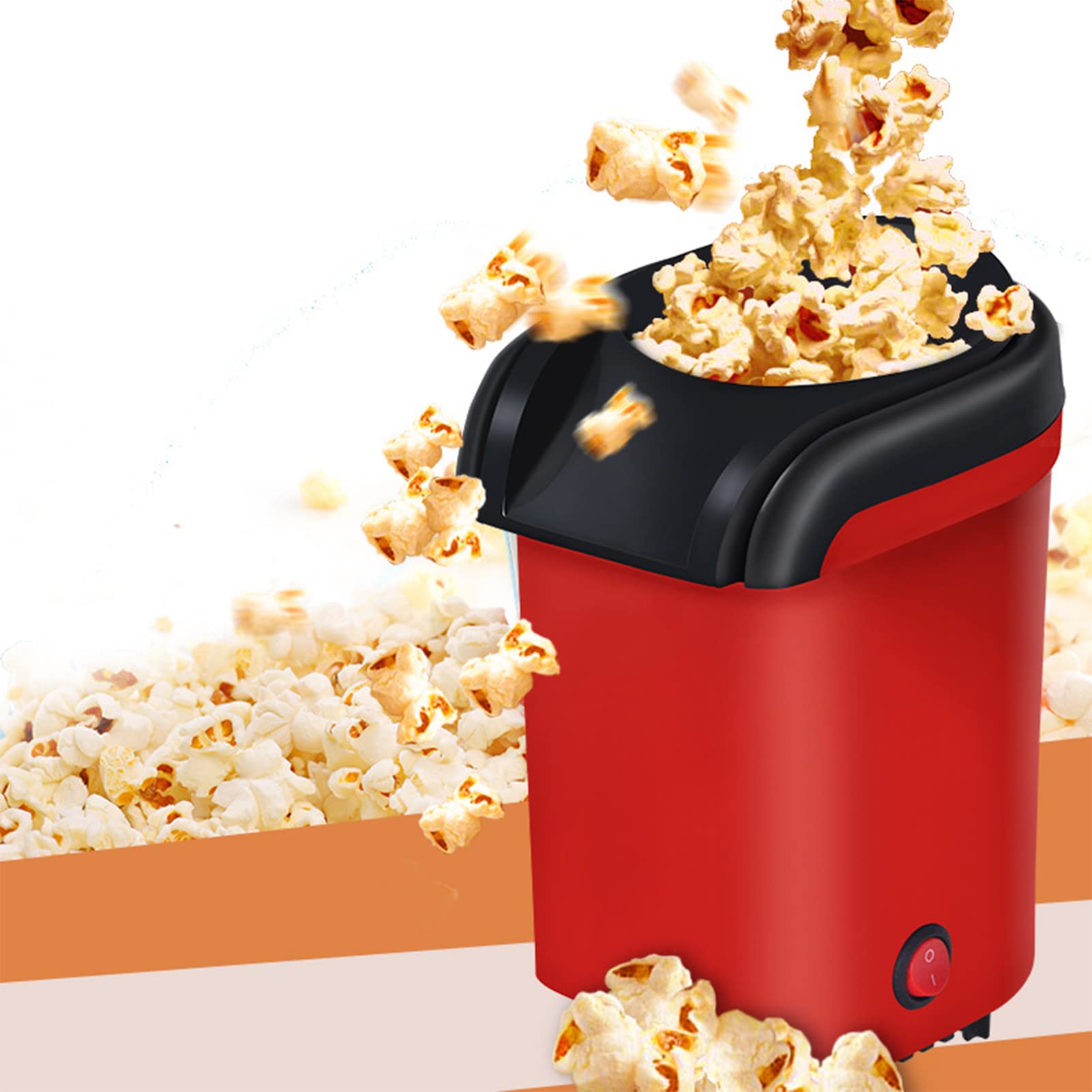 Maszyna do popcornu, maszyna do popcornu, elektryczna maszyna do popcornu, 1100 W, elektryczna maszyna do popcornu, do kina domowego, zdrowa i zdrowa maszyna do popcornu