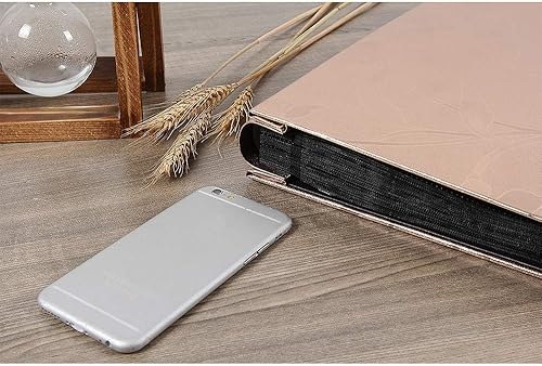 Vista 48 de Vienrose - Álbum grande de fotos (1000 compartimentos), funda de piel sintética, para álbum de boda, familiar, bebé, aniversario, graduación