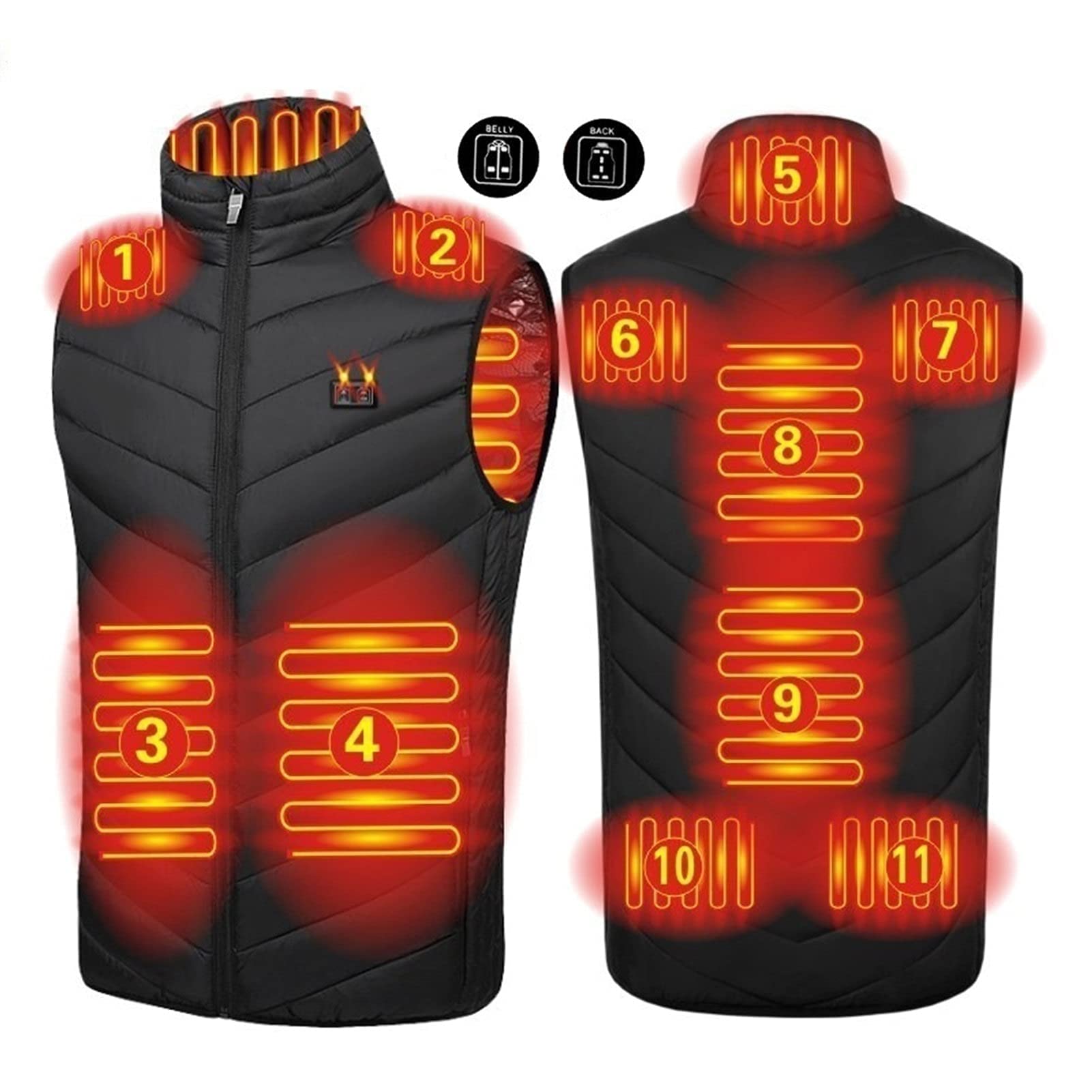 Heated Vest Men, Electric Heated Jacket USB