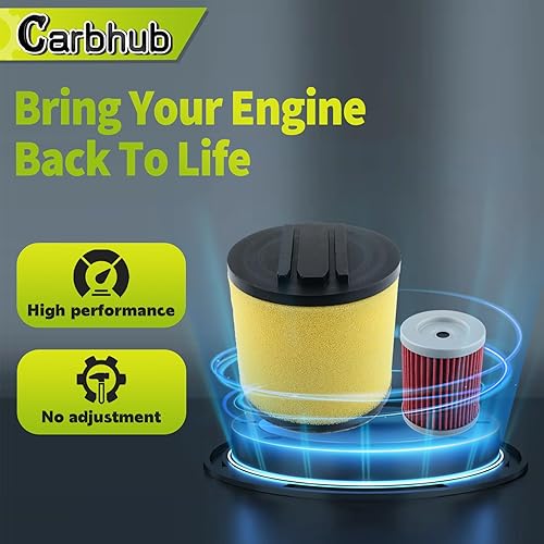 Miniatura 4 de Carbhub Kit de filtro de aceite de filtro de aire para Arctic Cat 250 2x4 4x4 Arctic Cat 300 2x4 4x4 Reemplazo para 0470-421, 0470-355
