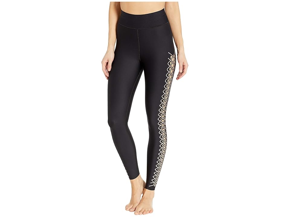 

Ultracor Ultra High Interlace Pixelate Leggings (Nero/Brushed Rose) Women's Casual Pants
