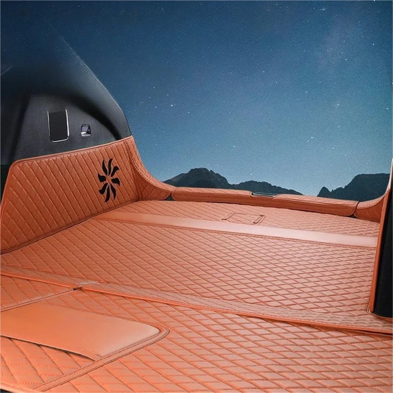 Tapis De Coffre Pour BYD Sealion 7 (2024-2025) - Protection Arrière Imperméable & Antidérapante - Noir Beige - 7