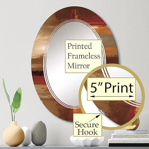 Miniatura 8 de Chocolate City at Horizon II - Espejo de tocador, espejos de baño, espejos de pared para sala de estar, dormitorio, espejo redondo, grande, 24 x 24