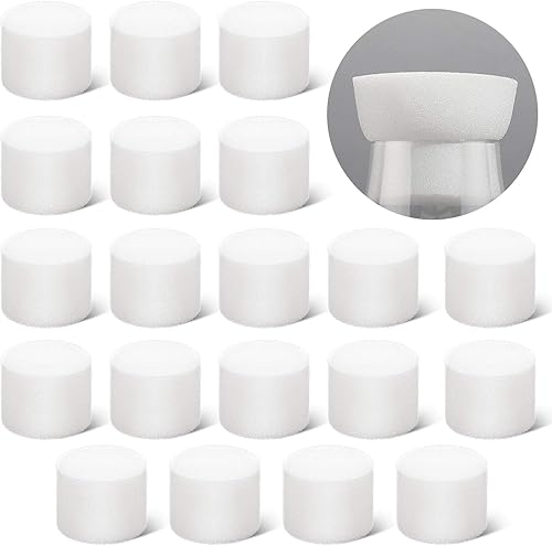 Tapón de espuma de plástico, 20 piezas, aberturas de 1.969 in para tubos y frascos, fabricación de cerveza, levadura para principiantes