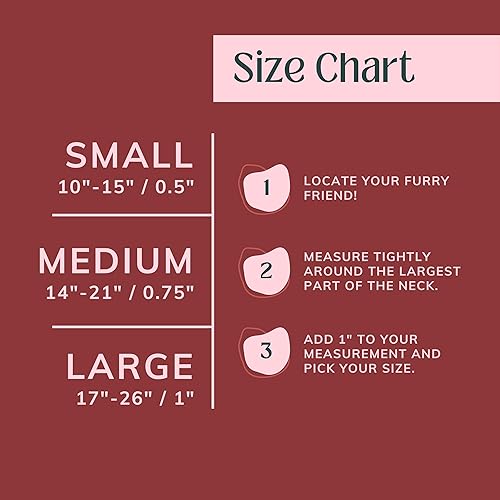 Miniatura 4 de Basic Pretty - Collar para perros pequeños, medianos y grandes, duradero, lavable, de poliéster, tamaño ajustable, color acuarela rosa, mediano (14