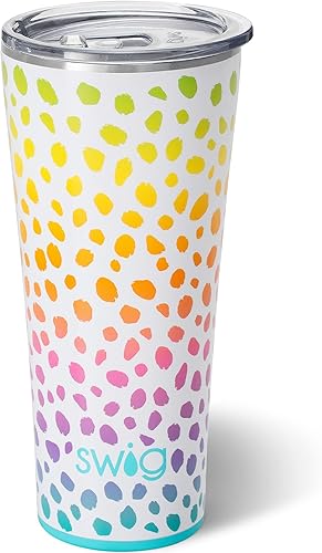 Miniatura 1 de Swig Life Vaso triple aislado de 32 onzas, apto para vasos, apto para lavavajillas, acero inoxidable, doble pared, taza de café de viaje sellada al