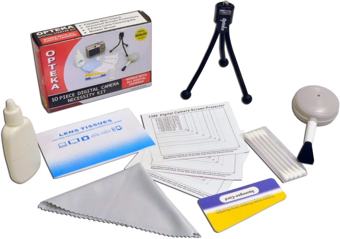 Opteka 10 Peice Deluxe Lens/Digital Camera Cleaning Kit