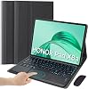 Funda teclado para tablet Honor Pad X8A de 11 pulgadas 2024, teclado Bluetooth inalámbrico desmontable con touchpad retroiluminado de 7 colores, funda protectora ultrafina multiángulo con mouse, Negro 1