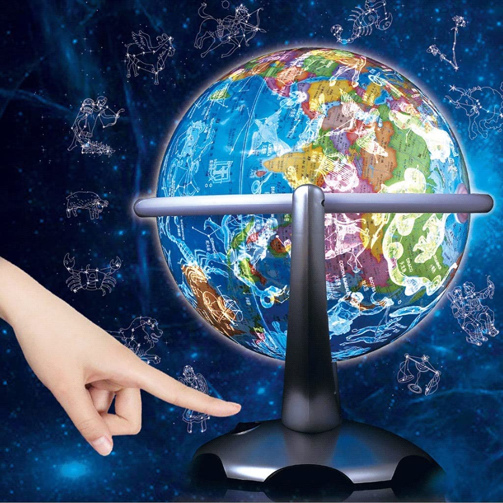 z podstawą edukacyjną kulą ziemską z mapą LED Light Constellation...