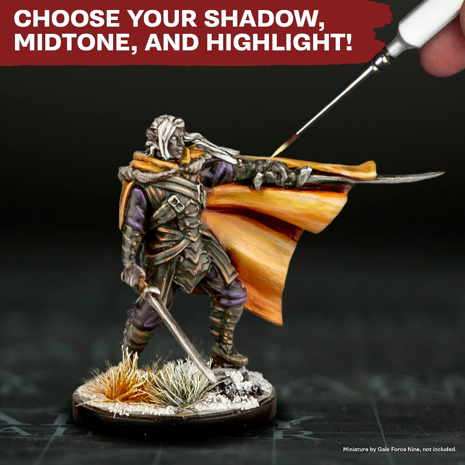 The Army Painter, Warpaints Flexible Triad PLUS+: Yellows, 7 x 18 ml acrylic paints - Miniature quality hobby paint for Dungeons and Dragons & Warhammer Miniatures