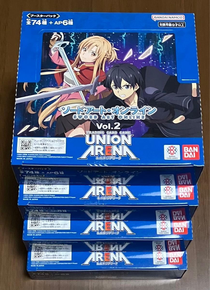 ユニオンアリーナ ソードアートオンライン SAOvol2 4box 【公式通販】