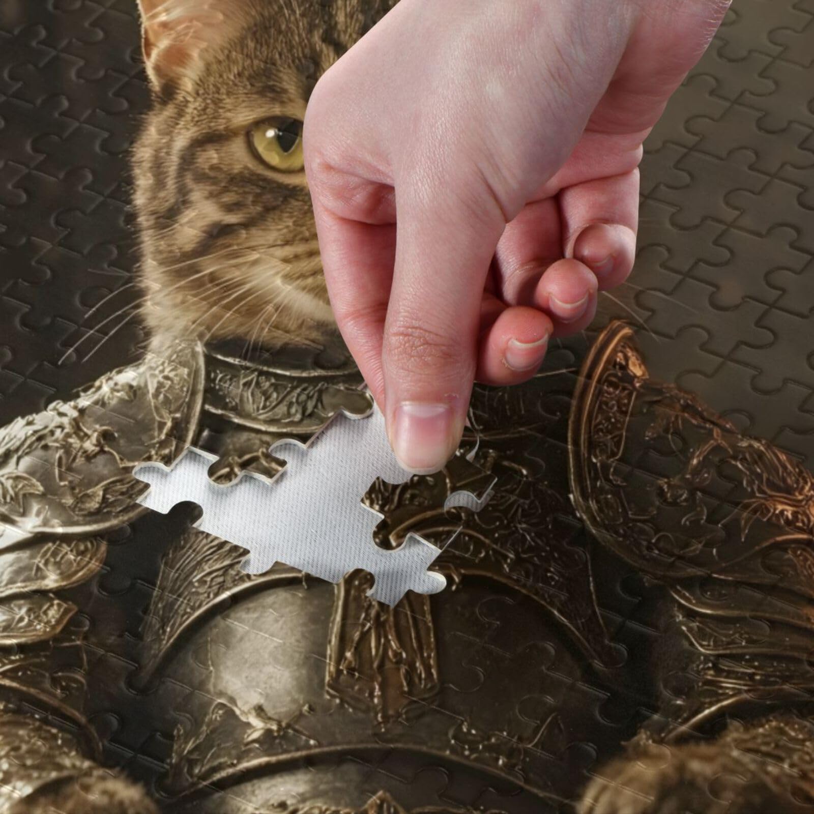 Amazon.com: AIXIWAWA Jigsaw Puzzle 500 Pieces King of Cat Picture