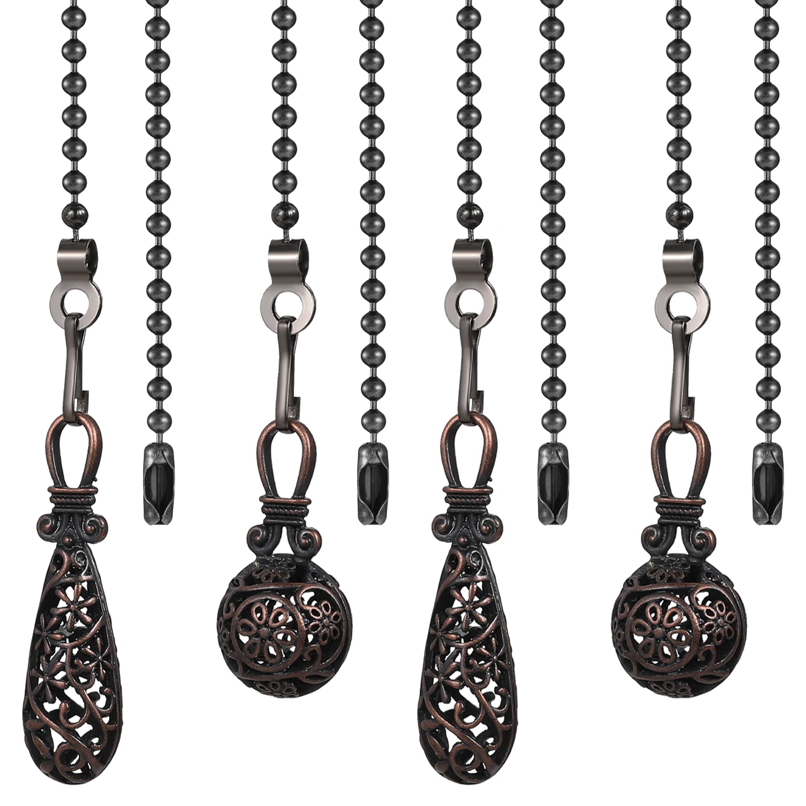 Vintage Ceiling Fan Pull Chains - 4 Pack -1