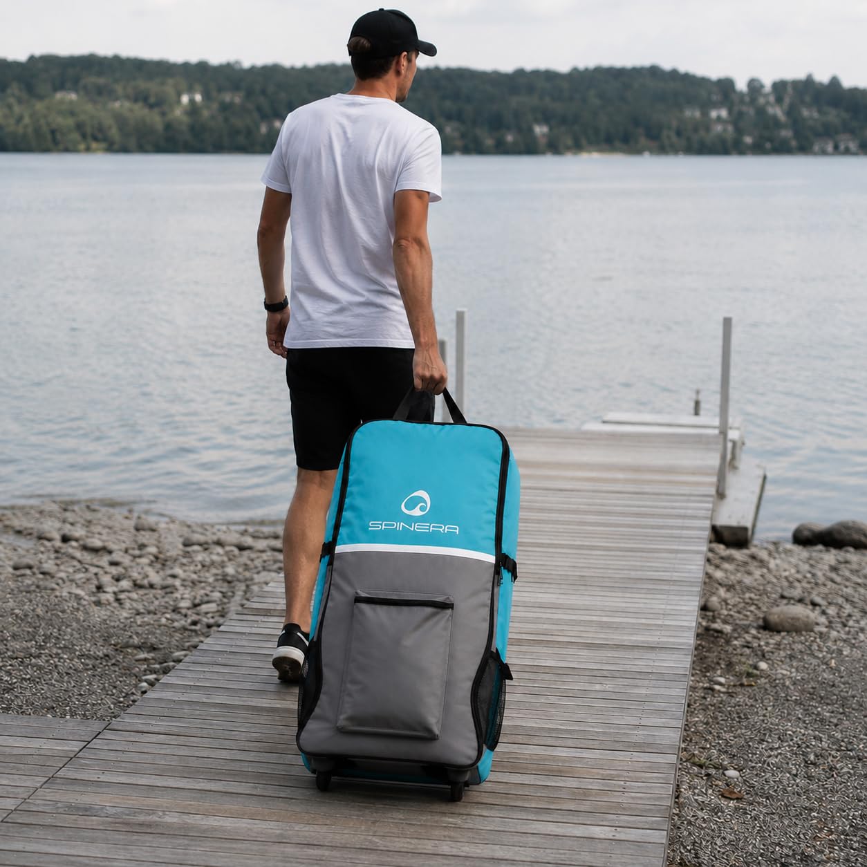 SPINERA SUP & Kayak Carry Bag with Wheels | Trolley Tasche mit Rollen | Transporttasche für aufblasbare Stand Up Paddle Boards & Kayaks | Rucksack & Reisetasche für Sportgeräte