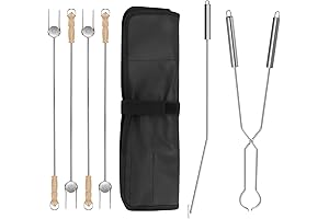 BBQ-PLUS Fire Pit Tool Kits - Fireplace Poker Kit