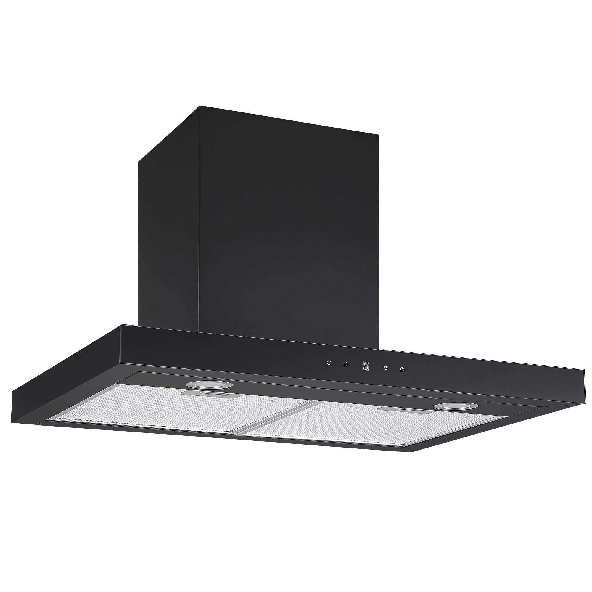 Cookology Designer Box Cooker Hood, Touch Control T Shaped Kitchen Extractor Fan & Carbon Filters (70cm, Stainless Steel) — view 2